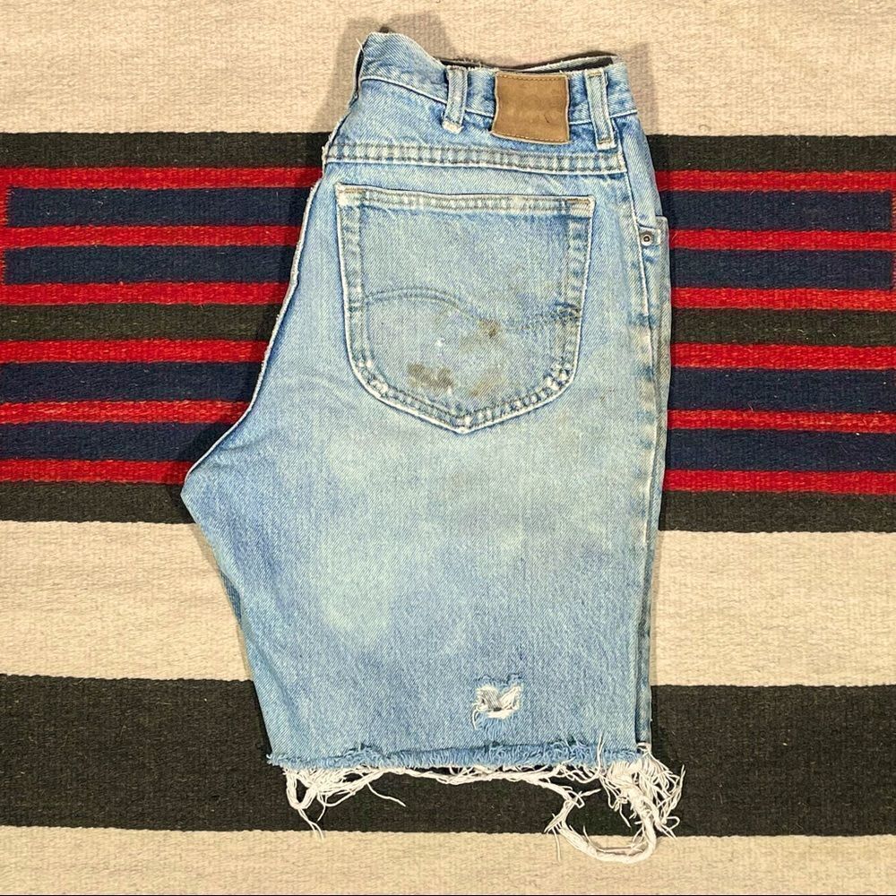 32w Vintage 90s Trashed Lee Cutoffs‎